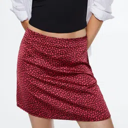 MANGO Animal Print Straight Mini Skirt-picture-47
