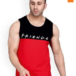 SLOWLORIS Pack Of 2 Printed Bio-Wash Pure Cotton Innerwear Vests-picture-29