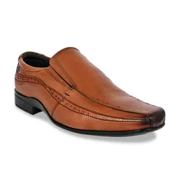HX London Men Textured Leather Memory Foam Insole Formal Slip-On Shoes-picture-35