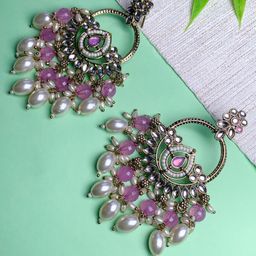I Jewels Contemporary Chandbalis Earrings-picture-44