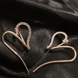 Krelin Heart Shaped Hoop Earrings-picture-33
