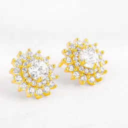 GIVA Gold Plated 925 Sterling Silver Contemporary Studs-picture-58