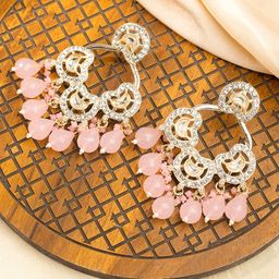 Priyaasi Gold-Plated Contemporary Drop Earrings-picture-36
