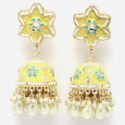 Anouk Gold-Plated Dome Shaped Jhumkas-picture-33