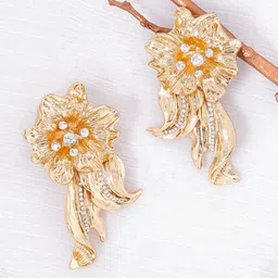 JOKER & WITCH Calendula Gold-Plated Beaded Floral Drop Earrings-picture-33