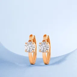MINUTIAE Rose Gold Circular Studs Earrings-picture-15