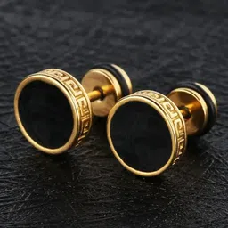 KARISHMA KREATIONS Gold-Plated Contemporary Studs Earrings-picture-19