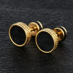 KARISHMA KREATIONS Gold-Plated Artificial Stones Contemporary Stud Earrings-picture-30