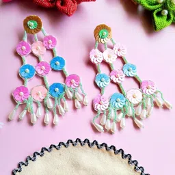 Sangria Stone Beaded Earrings image 1