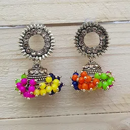GRIIHAM Multicoloured Contemporary Drop Earrings-picture-29
