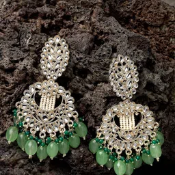 Sukkhi Gold Plated Contemporary Drop Earrings-picture-29