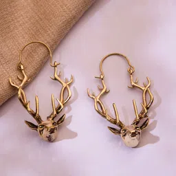 Studio One Love Brass-Plated Contemporary Drop Earrings image 1