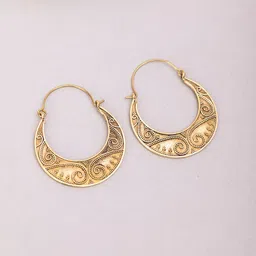 Studio One Love Brass-Plated Contemporary Drop Earrings image 1