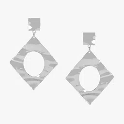 Kazo Silver-Plated Geometric Drop Earrings-picture-33