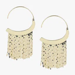 Kazo Gold-Plated Contemporary Hoop Earrings-picture-36