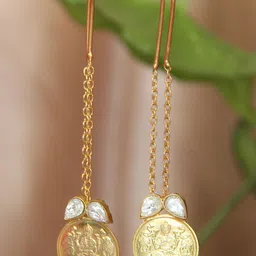 Unniyarcha Gold-Plated 92.5 Silver Contemporary Hoop Earrings-picture-27