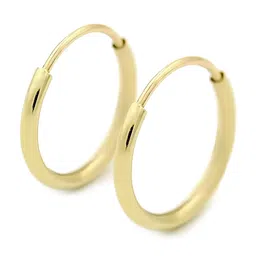 KARISHMA KREATIONS Unisex Gold-Plated Contemporary Hoop Earrings-picture-18
