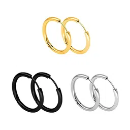 KARISHMA KREATIONS Set Of 3 Circular Hoop Earrings-picture-13