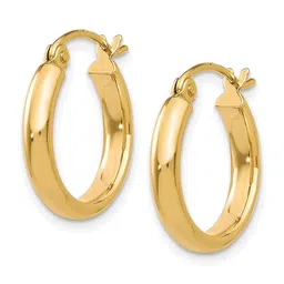 KARISHMA KREATIONS Gold-Plated Contemporary Hoop Earrings-picture-20