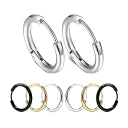 KARISHMA KREATIONS Set Of 3 Gold-Plated Contemporary Hoop Earrings-picture-40