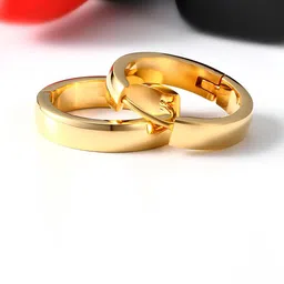 KARISHMA KREATIONS Gold-Plated Contemporary Hoop Earrings-picture-27