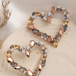 DressBerry Gold-Toned Gold-Plated Studs Earrings-image-80