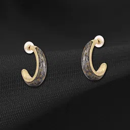 DressBerry Gold-Plated Classic Half Hoop Earrings-picture-39