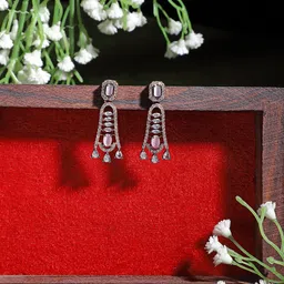 ZENEME Pink Classic Drop Earrings-picture-27