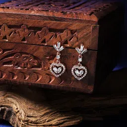 HOT AND BOLD Rose Gold Plated Classic Drop Earrings-image-7