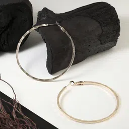 DressBerry Gold-Plated Classic Hoop Earrings-picture-16