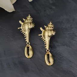 Bellofox Gold-Plated Beaded Contemporary Drop Earrings-picture-15