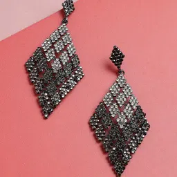 Sangria Silver Plated Drop Earrings-picture-22