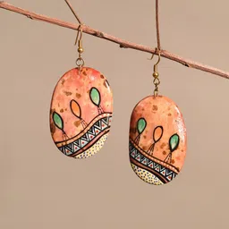 AAKRITI ART CREATIONS Brass-Plated Contemporary Drop Earrings-picture-40