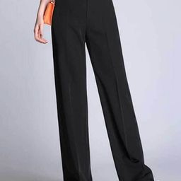 Next One Women Relaxed Straight Leg Loose Fit High-Rise Trousers-picture-34