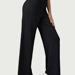 Next One Women Relaxed Straight Leg Loose Fit High-Rise Easy Wash Trousers-picture-27
