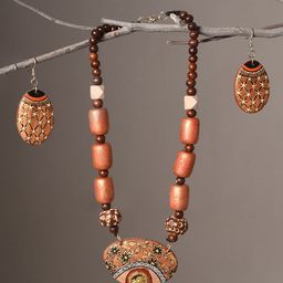 AAKRITI ART CREATIONS Floral Beaded Jewellery Set-picture-27