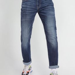 Flying Machine Men Straight Fit Mid-Rise Heavy Fade Clean Look Stretchable Jeans-picture-11