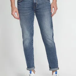 Flying Machine Men Tapered Fit Clean Look Heavy Fade Jeans image 2