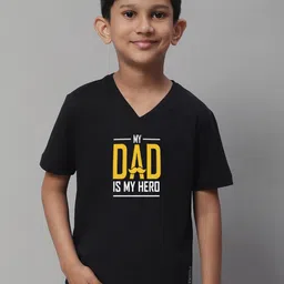Friskers Boys Typography Printed V-Neck Slim Fit T-shirt-picture-16