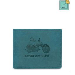 WildHorn Men Blue Printed RFID Protected Genuine Leather Two Fold Wallet-picture-21