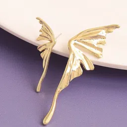 SOHI Gold-Plated Contemporary Studs Earrings-picture-26