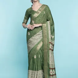 Rekha Maniyar Floral Zari Art Silk Saree-image-63