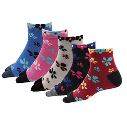 RC. ROYAL CLASS Women Pack Of 5 Patterned Ankle Length Socks-picture-30