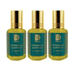 Duze Set Of 3 Natural Shamama Kasturi Made In Kannauj Alcohol Free Attar With Roller 9ml-image-81