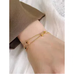 Designs & You Gold Plated Stainless Steel Anti-Tarnish Geometric Bracelet-picture-11