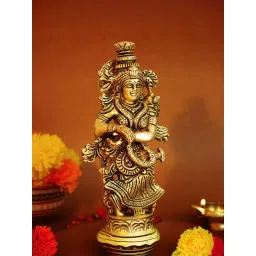 Ekhasa 100% Pure Brass Radha Rani Murti (Big Size 23.5 Cm) image 5