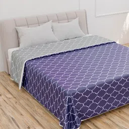 CURIOUS LIFESTYLE Blue & Grey Printed Microfiber Summer 150 GSM Double Bed Dohar-picture-10