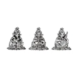INTERNATIONAL GIFT 3 Pieces  Brass Musical Ganesha Idol Showpieces-picture-21