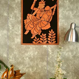 SOWPEACE Brown & Black Textured Jhulan Paintings Wall Art-picture-19