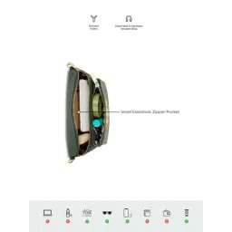 juicy couture accessories Juicy Couture Green Printed Pu Crossbody Bag image 3